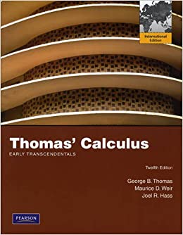 thomas calculus early transcendentals answers